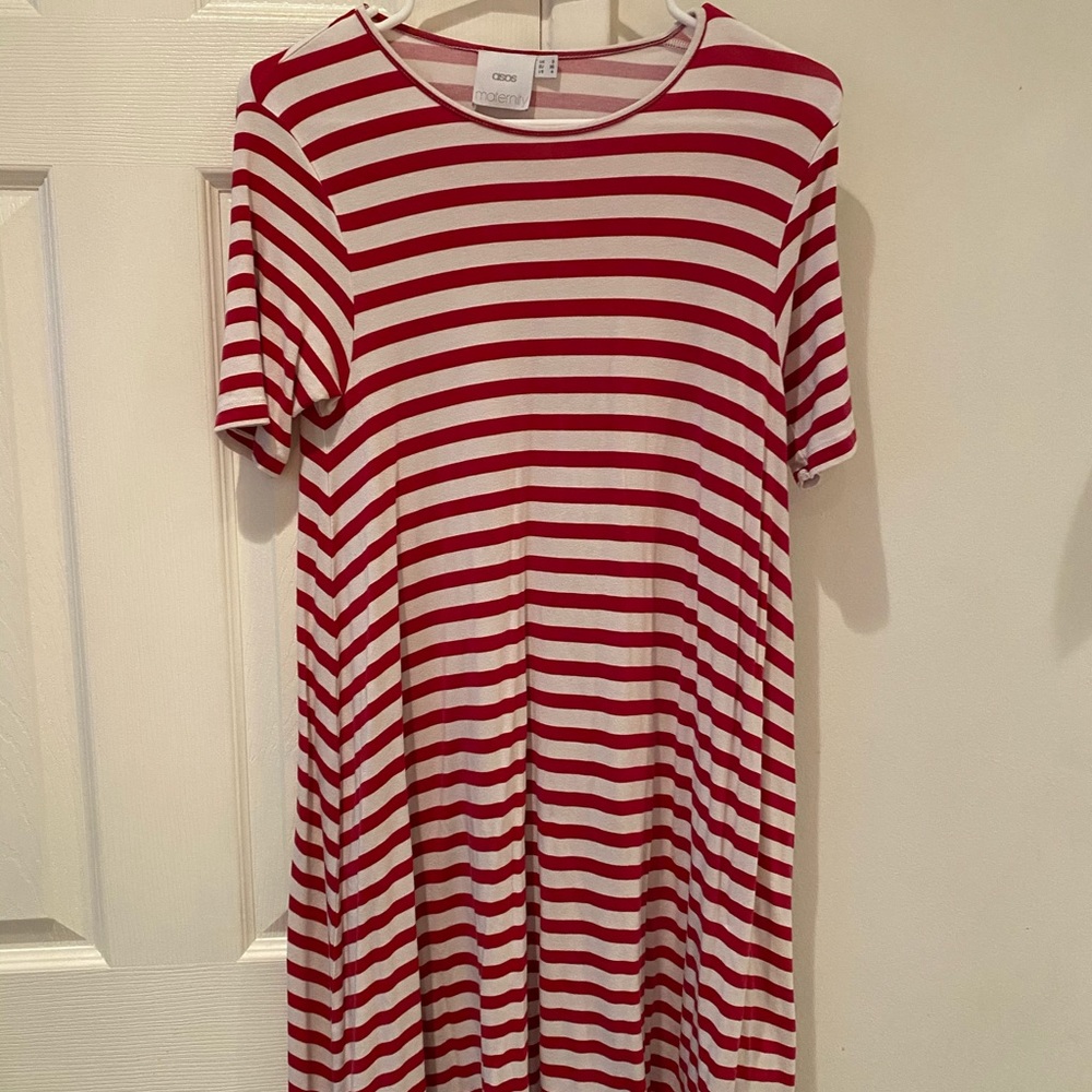 ASOS maternity striped dress